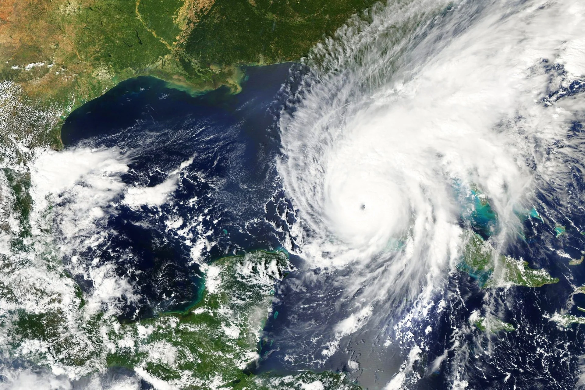 Satellite image of a hurricane