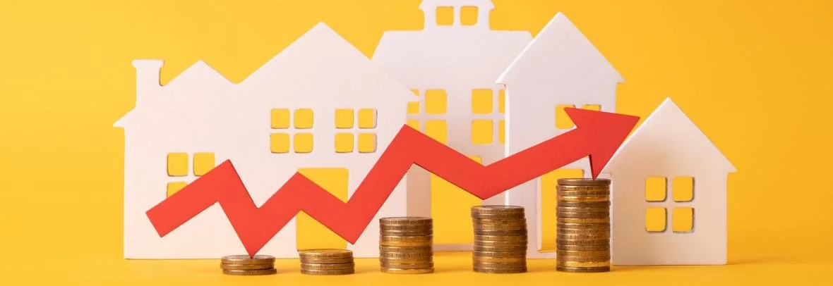 Illustration of rising home prices