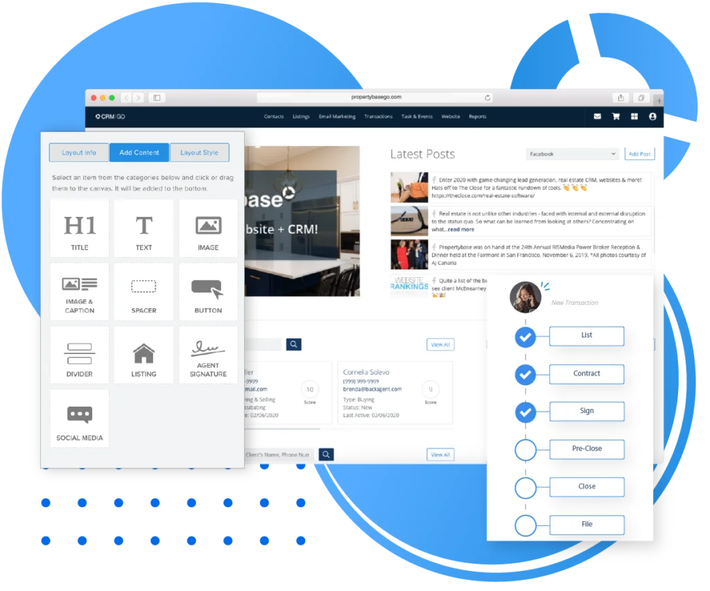 Real estate customer relationship management software